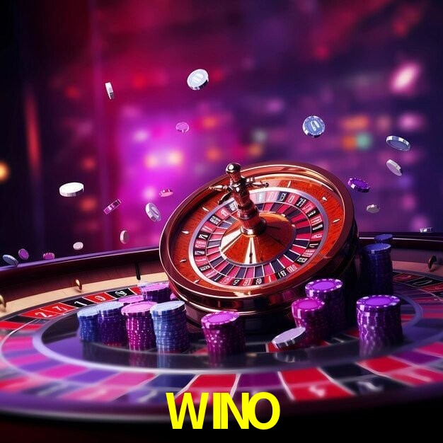 WINO Casino - juegos, cajero y retiros Lobby WINO Casino con mesas, rodillos, cajero y acceso móvil seguro