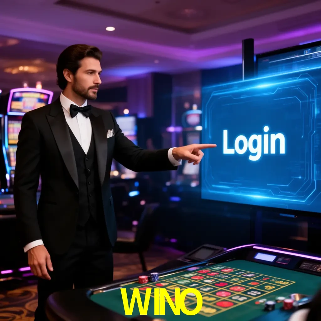 WINO Login - OTP, cuenta y soporte Pantalla WINO Login con OTP, contraseña, cuenta segura y soporte móvil